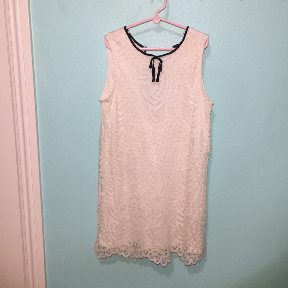 White lace dress